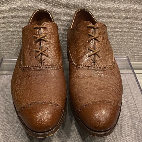 Barker Black Deer Skin Oxford Size 11 - Picture 7 of 13